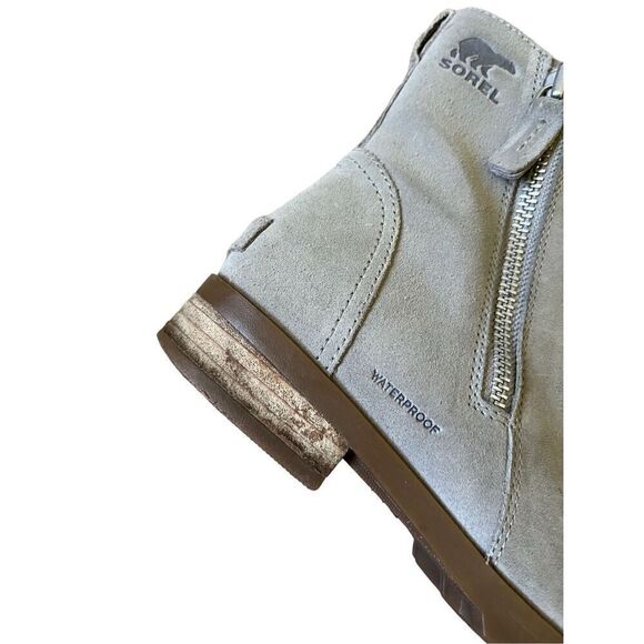 Sorel Emelie Zip Boots Gray Tan size 9 - Picture 14 of 14